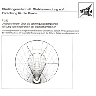 Fostabericht P 253 - Untersuchungen über die schwingungsdämpfende Wirkung von Innenrohren bei Stahlschornsteinen